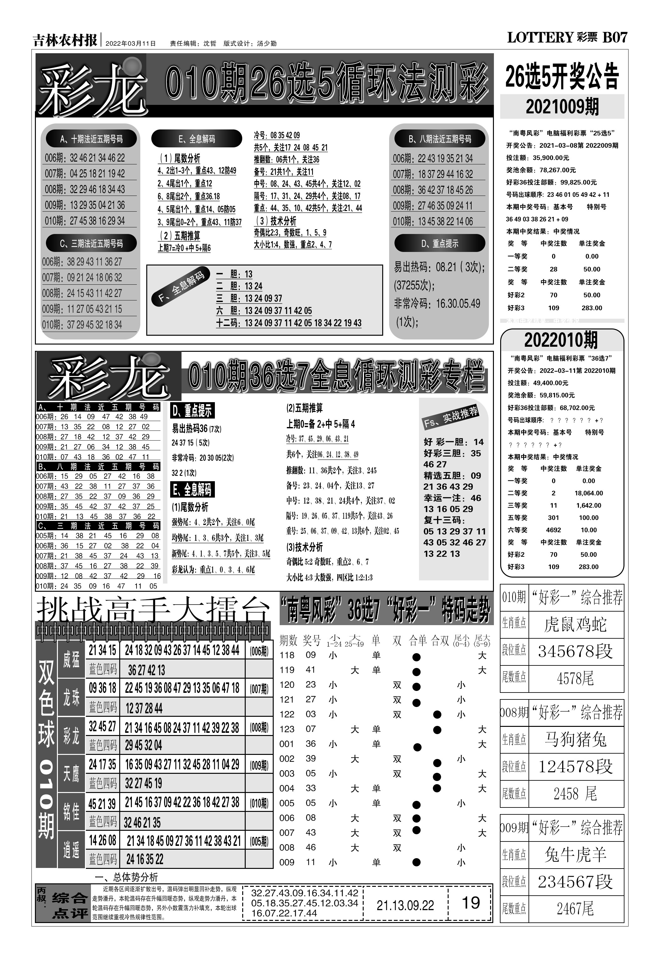 010期七星彩图(高清)D